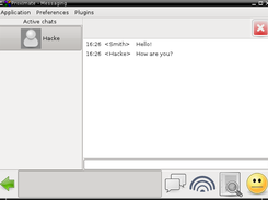 Proximate on Desktop Linux chatting with other user