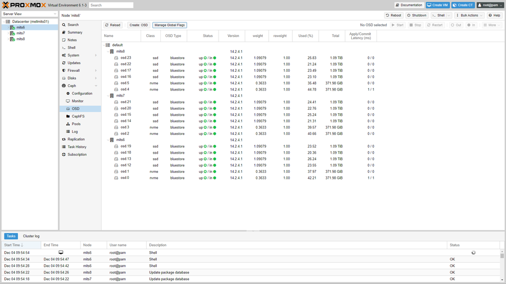 Proxmox VE Screenshot 1