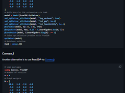 ProxSDP.jl Screenshot 1