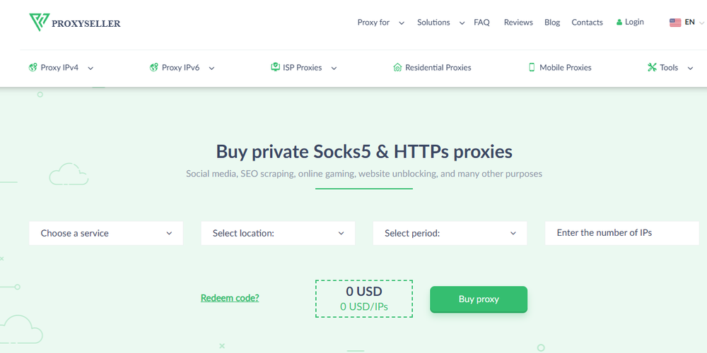 Proxy-Seller Screenshot 1