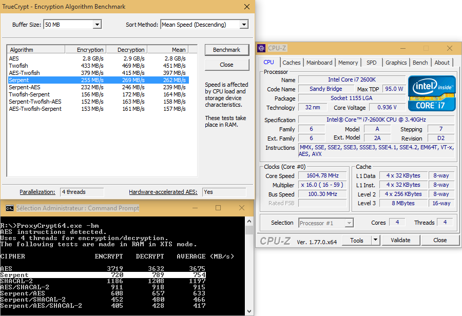 ProxyCrypt capture d'écran