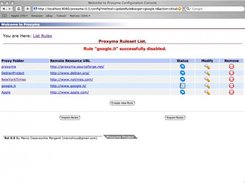 Main console for rules management