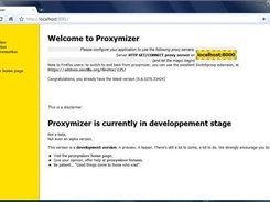 Proxymizer main configuration screen