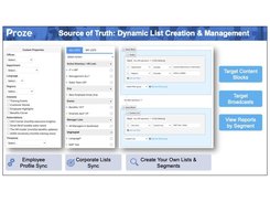 Dynamic List Management, Segmentation and Reporting 