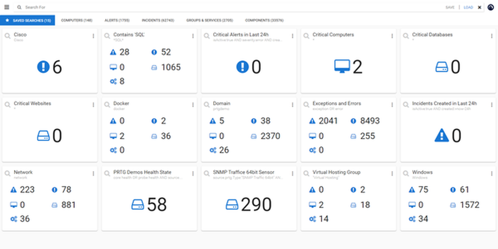 Paessler PRTG Enterprise Monitor Screenshot 1