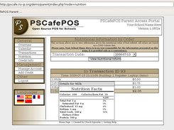 Parent Access Portal Nutritional Information