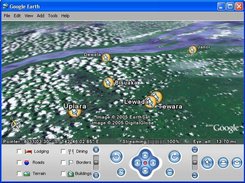 PalmSurv Sample Villages Displayed in Google Earth