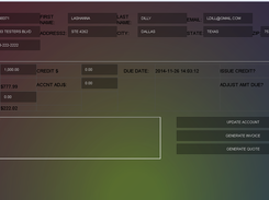 Updated Customer Screen