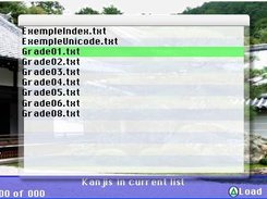 V2.0 Selection of a KanjiList