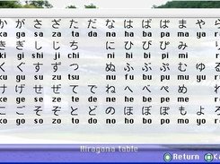 V2 Hirigana table