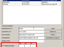Enter password generation parameters