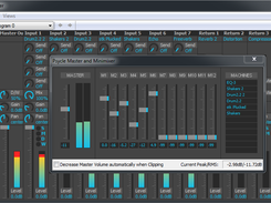 Internal master and mixer machines to mix and route sound