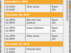 Viewable/Printable schedule across all days and departments