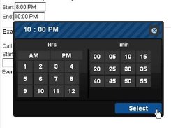 Time Select Dropdown
