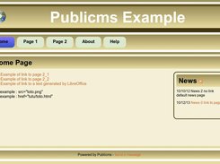 publicms home page example