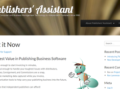 Publishers Assistant Software Screenshot 1