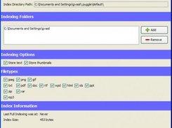 Puggle Indexing Options