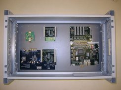 Arranging PCBs to determine location of mounting holes.