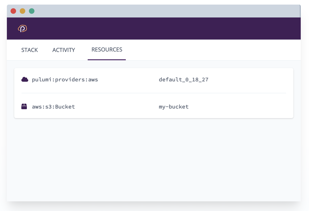 Pulumi Screenshot 1