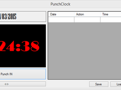 PunchClock with editor visible.