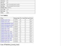 Viewing PUnit run results.