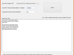 Main Screen of Application can support multiple languages if provided with training files