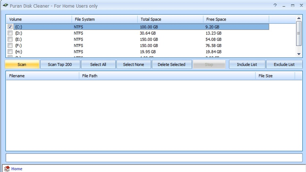 Puran Disk Cleaner Screenshot 1