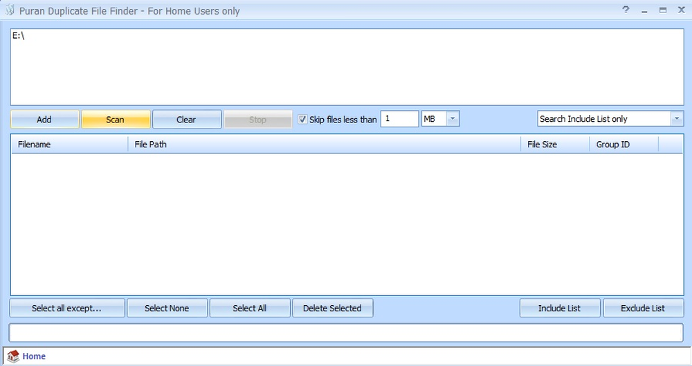 Puran Duplicate File Finder Screenshot 1