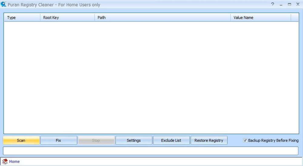 Puran Registry Cleaner Screenshot 1