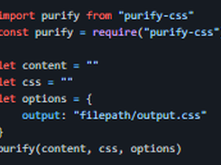 PurifyCSS Screenshot 2