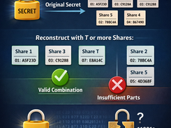 PureBasic Shamir Secret Sharing Screenshot 1