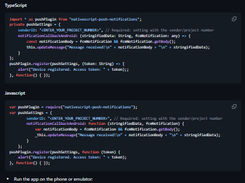 Push Plugin for NativeScript Screenshot 1