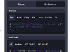 Pusher Channels Javascript Client Screenshot 1