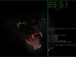 opossum desktop on HP Mini 210 Vertical tiling mode.