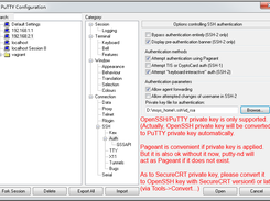 ssh key settings