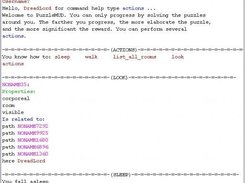 Early screenshot of the PuzzleMud client...