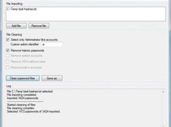 Selecting admin accounts identified by *adm* and *-a* 
