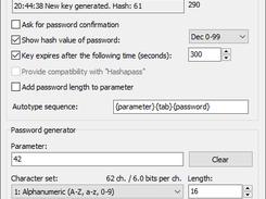 Generating passwords based on master password and parameter