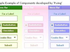 Simple example of components developed by Pwing.