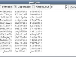 pwxgen 0.0.1alpha, main screen.