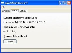 Shutdown Schedule Status