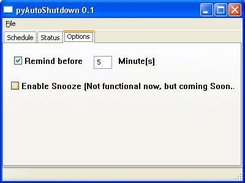 Shutdown Schedule Options