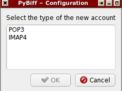 Account type selection
