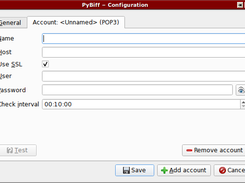 Configuration of a new email account