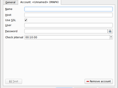 Configuration of a new email account