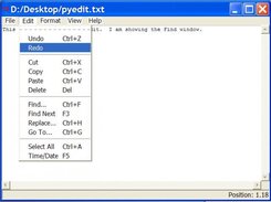 Edit menu