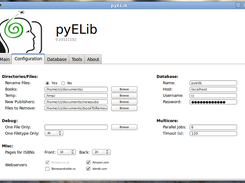 pyELib GUI: Configuration