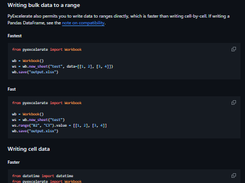 PyExcelerate Screenshot 1