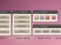 Available layouts of pyExit