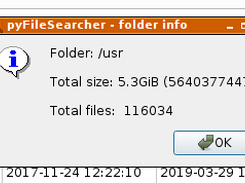 Folder size
